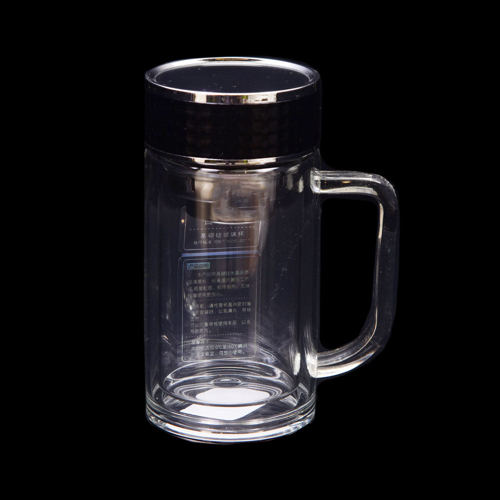 MUG GLASS INSULATED DOUBLE WALL IR H23-27