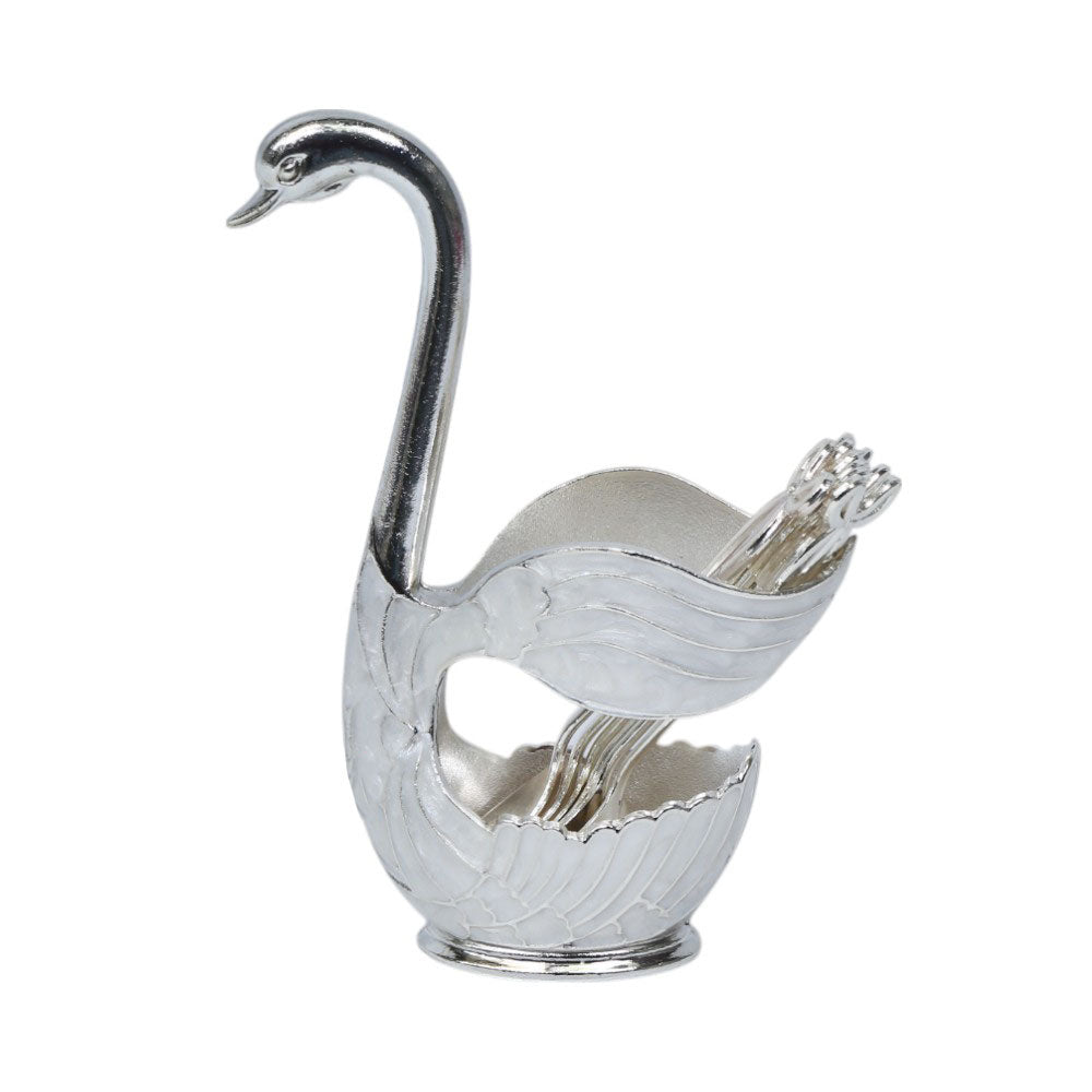 SPOON SET 7PC SWAN SIVER IR K165-166