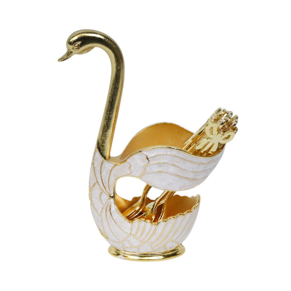 SPOON SET 7PC SWAN GOLDEN IR K167-168