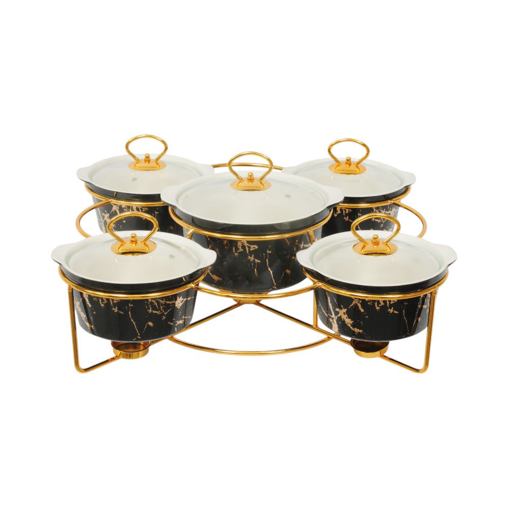 DONGA SET 5PC MORE & MORE G29 BLACK MARBLE