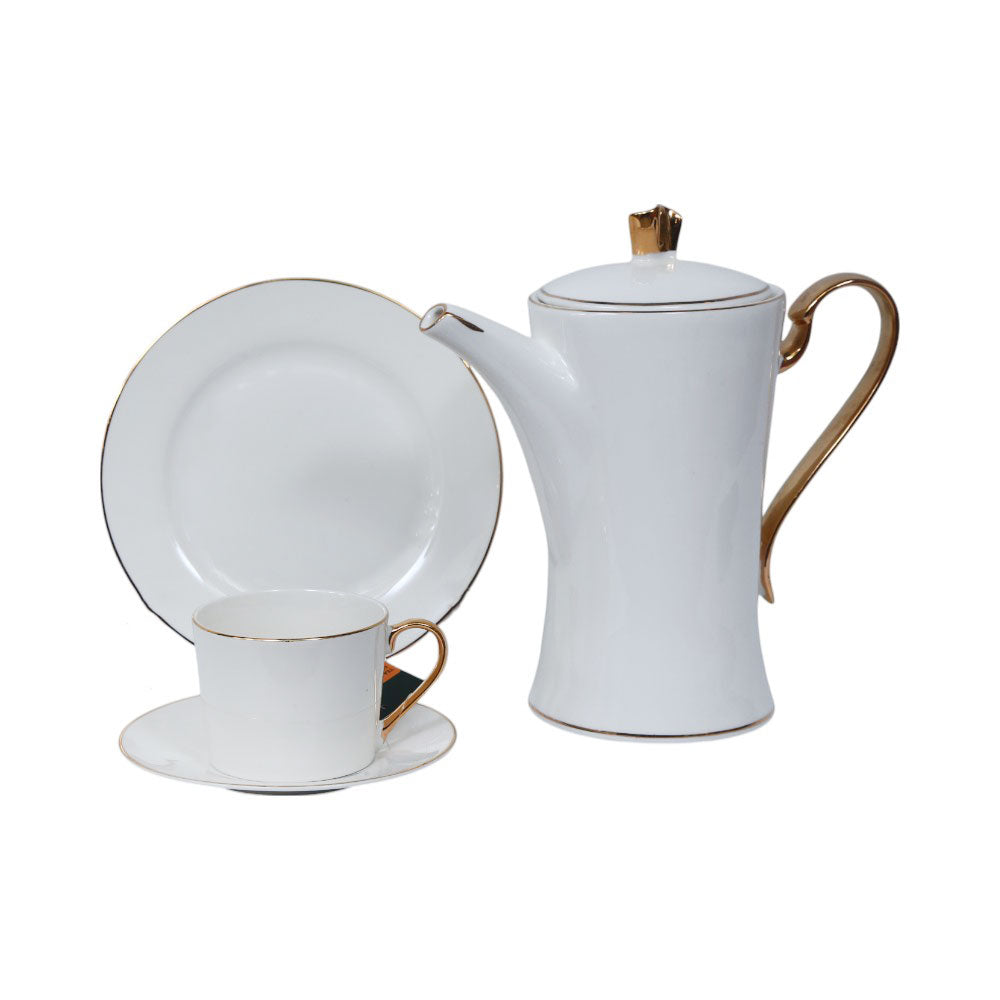 TEA SET 24PC BONE CHINA FQ-GOLDEN KC