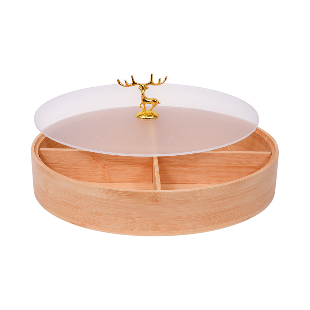 DISH DRY FRUIT WOODEN IR 981-14