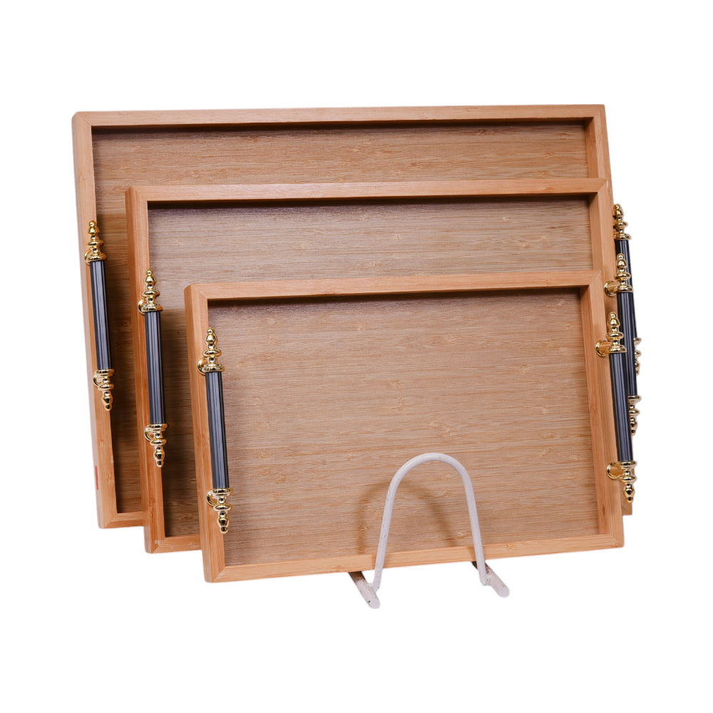 TRAY SET 3PC WOODEN IR 981-16