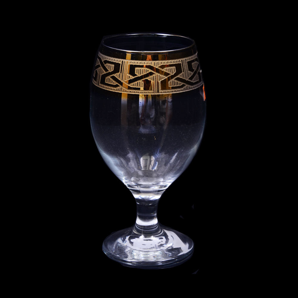 GLASS PSB BISTRO HAND CUT GOLD 44417-HGB020 (Pack of 6)