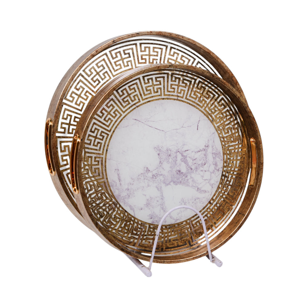 TRAY SET 2PC WOODEN IR 1416-9