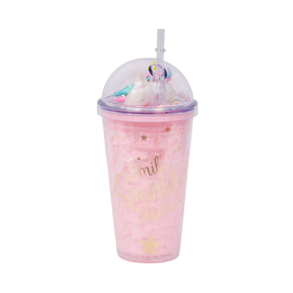 MUG WITH STRAW ACRYLIC IR ZSB020323/W70-74