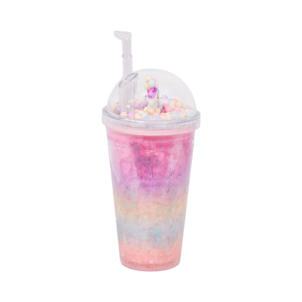 MUG WITH STRAW ACRYLIC IR ZSB020293/W65-69