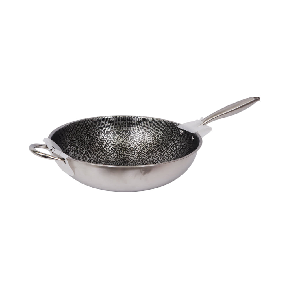 WOK STEEL SINGLE HANDLE IR 36 CM R52-56