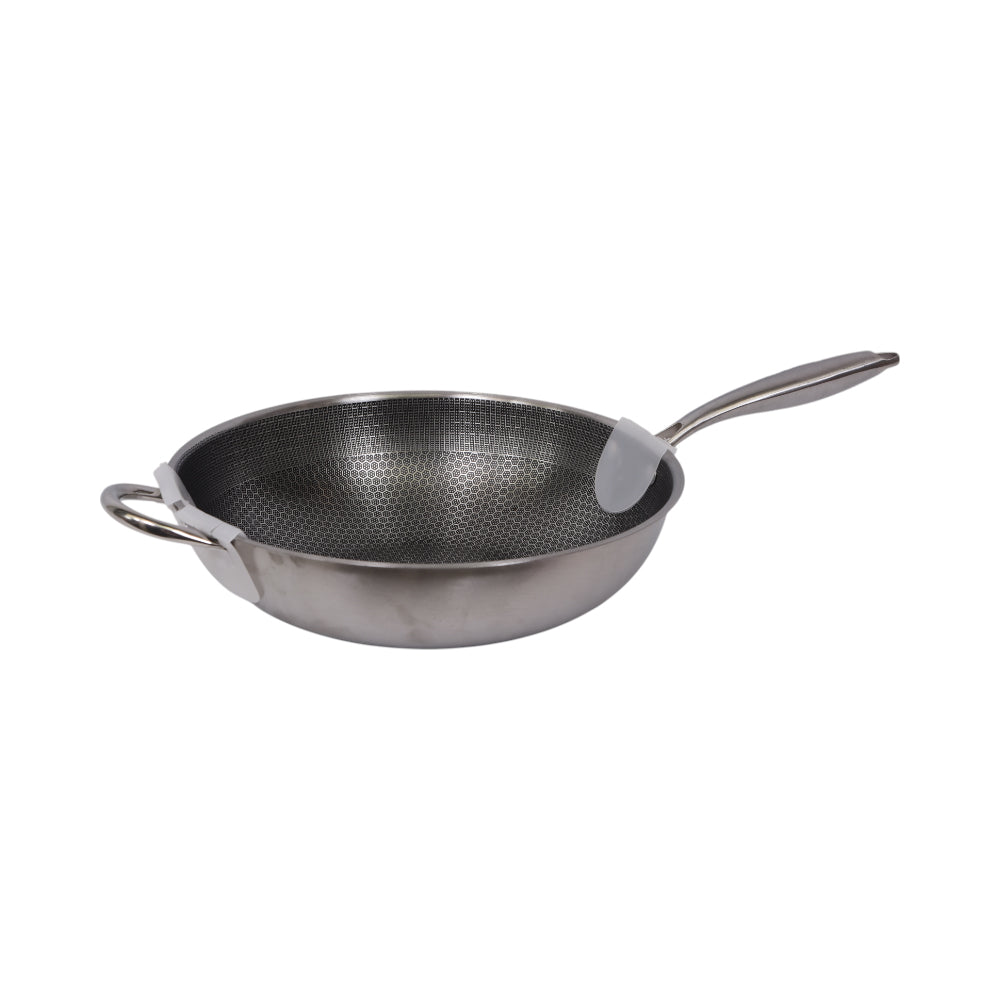 WOK STEEL SINGLE HANDLE IR 34 CM R47-51