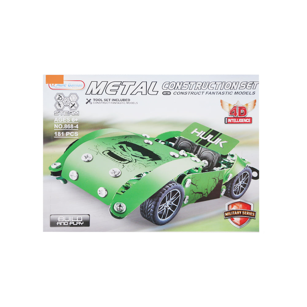 868-4B ALLOY BLOCK CAR GREEN 181PCS A.I
