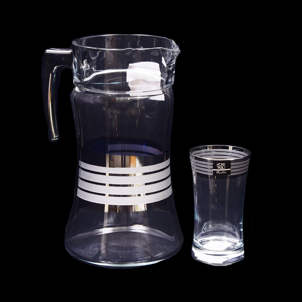 WATER SET 7PC PSB HAND CUT SILVER AZUR 96055-HSA27