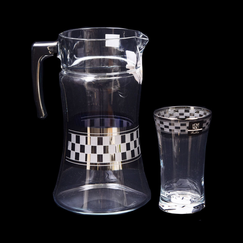 WATER SET 7PC PSB HAND CUT SILVER AZUR 96055-HSA28