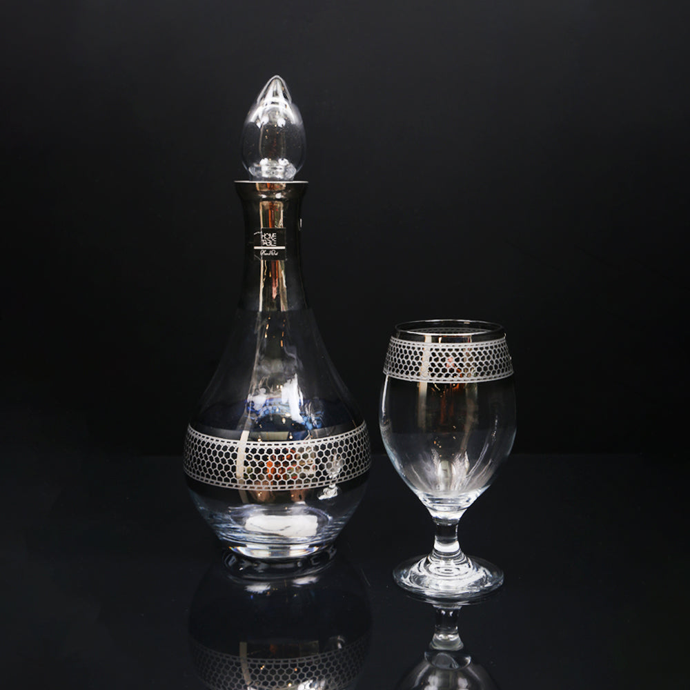 DECANDER SET 7PC PSB HAND CUT SILVER BISTRO 97817-HSA26