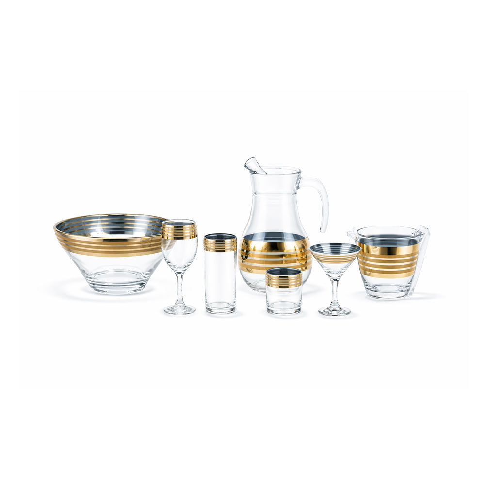 PARTY SET 28PC PSB HAND CUT GOLD CH-HGA27