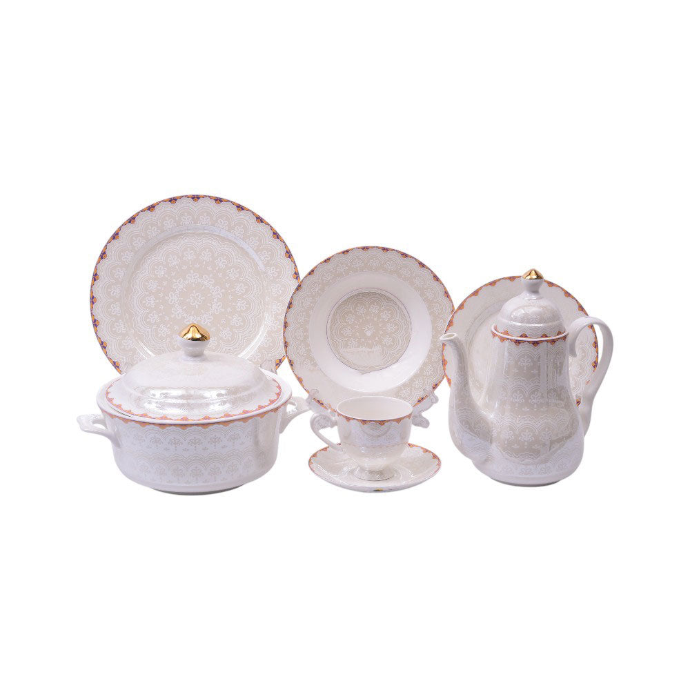 DINNER SET 61PC BONE CHINA TX22742 KC
