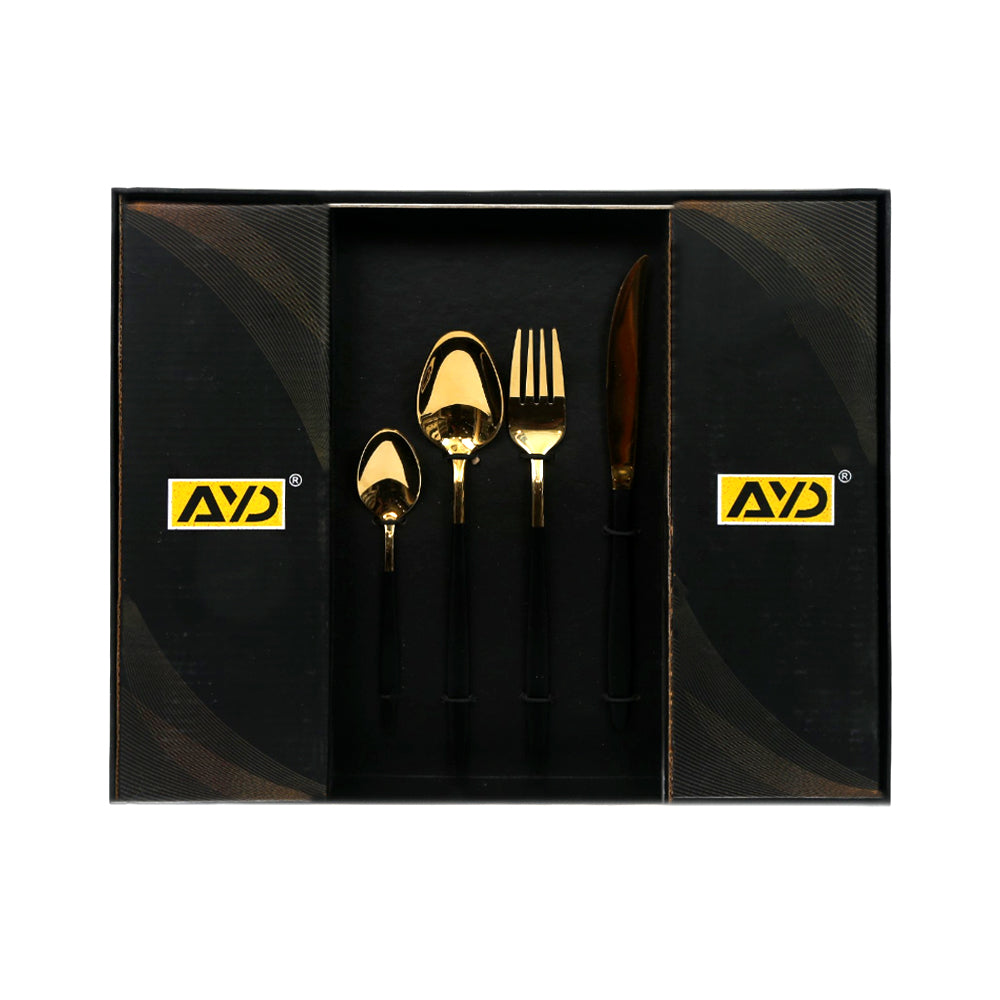 CUTLERY SET 24PC AYD 16919-7 BLACK ST