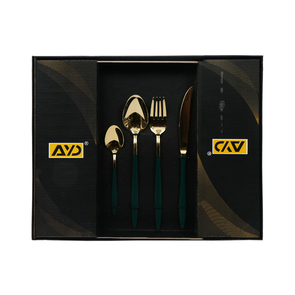 CUTLERY SET 24PC AYD 16919-6 GREEN ST