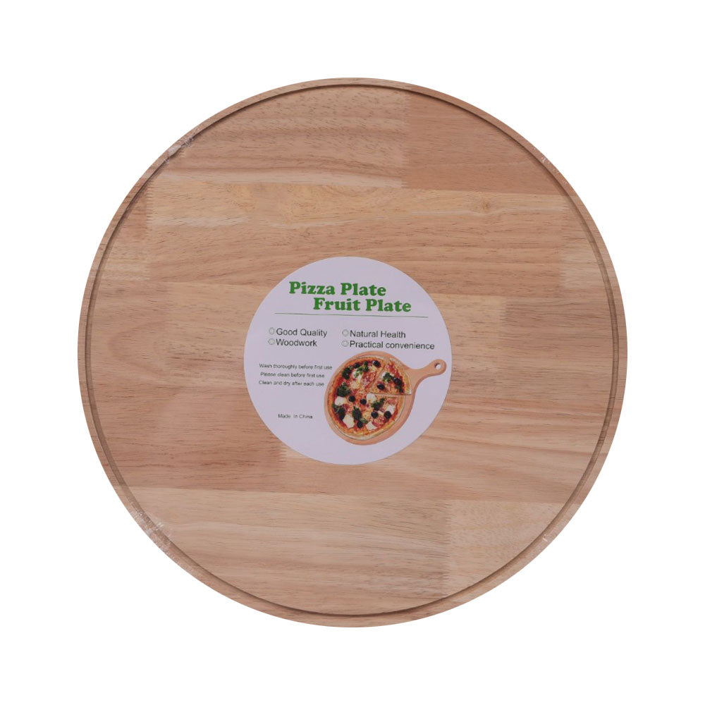 PIZZA SERVING TRAY WOODEN IR K1449