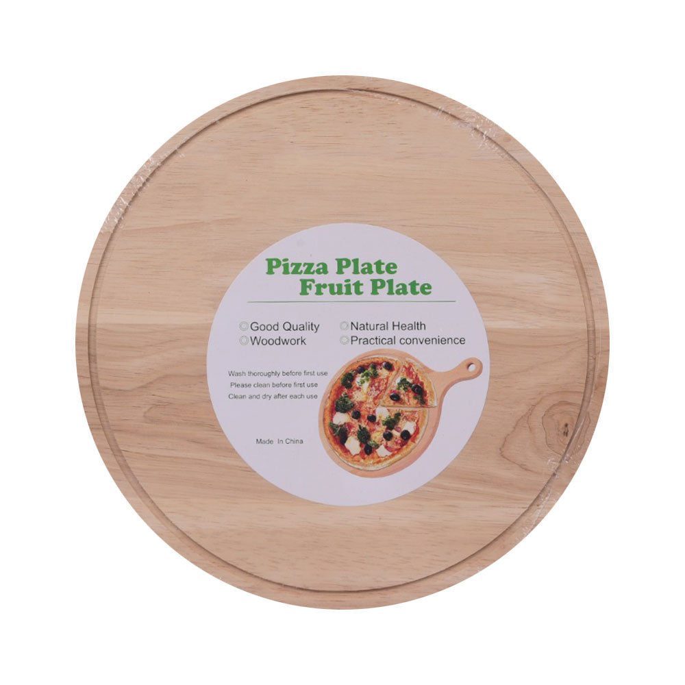 PIZZA SERVING TRAY WOODEN IR K1447