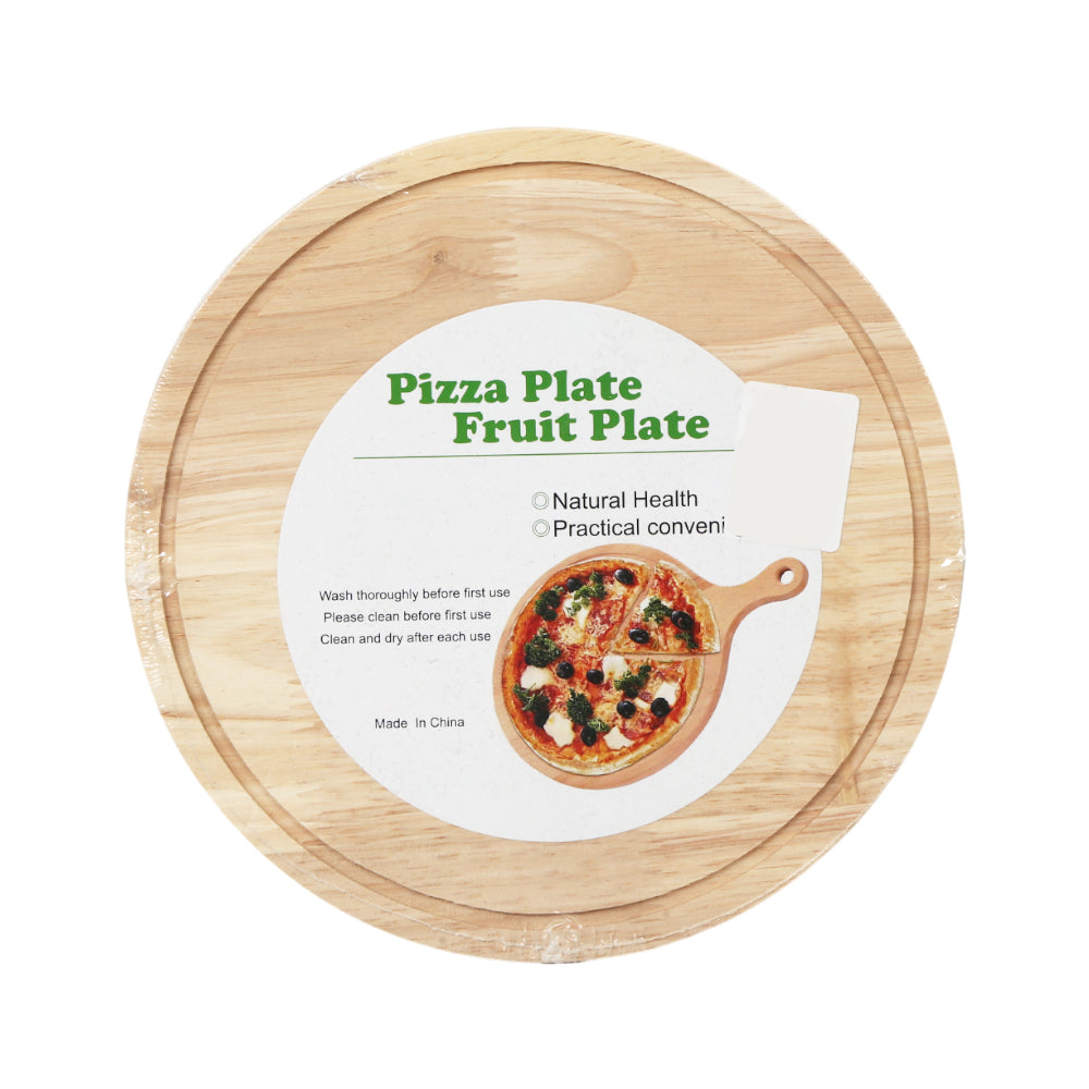 PIZZA SERVING TRAY WOODEN IR K1446