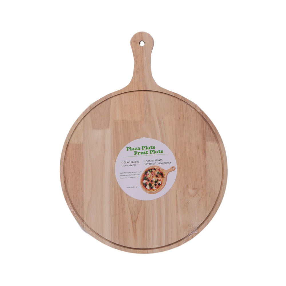 PIZZA SERVING TRAY WOODEN IR K6107