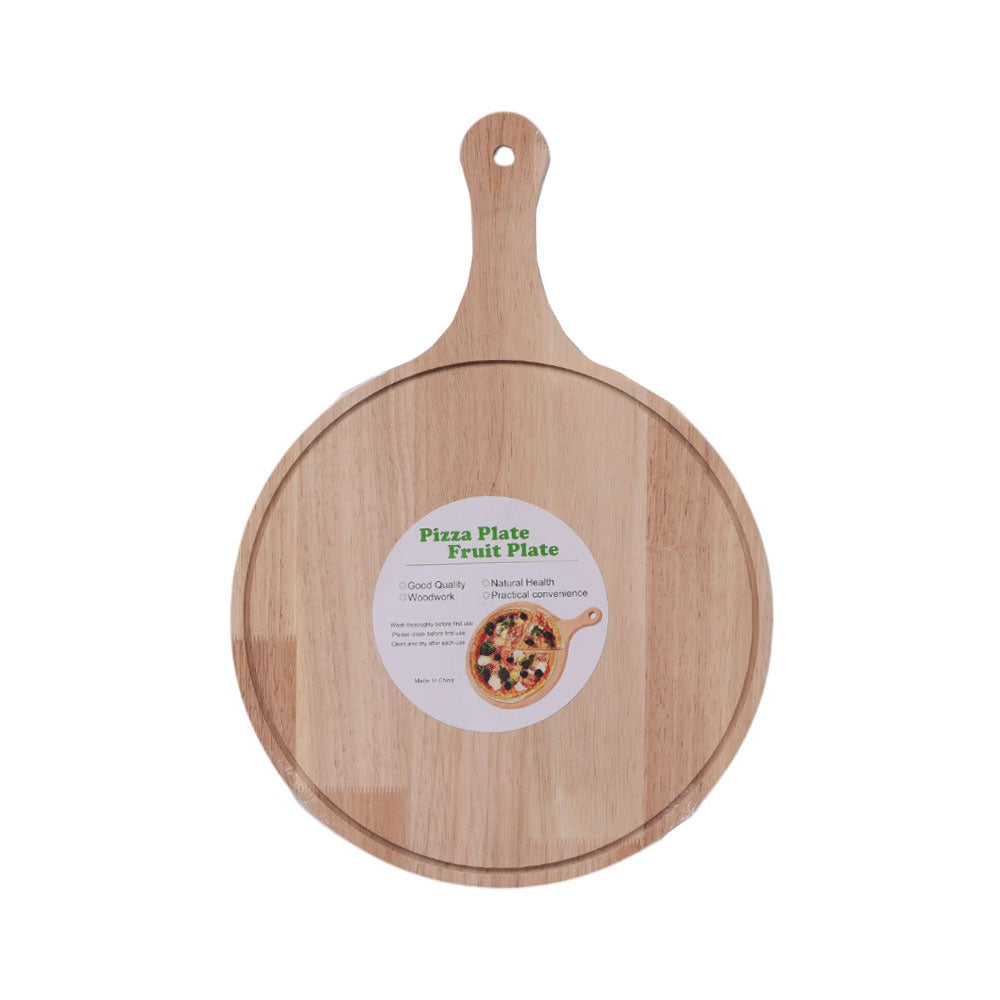 PIZZA SERVING TRAY WOODEN IR K6453