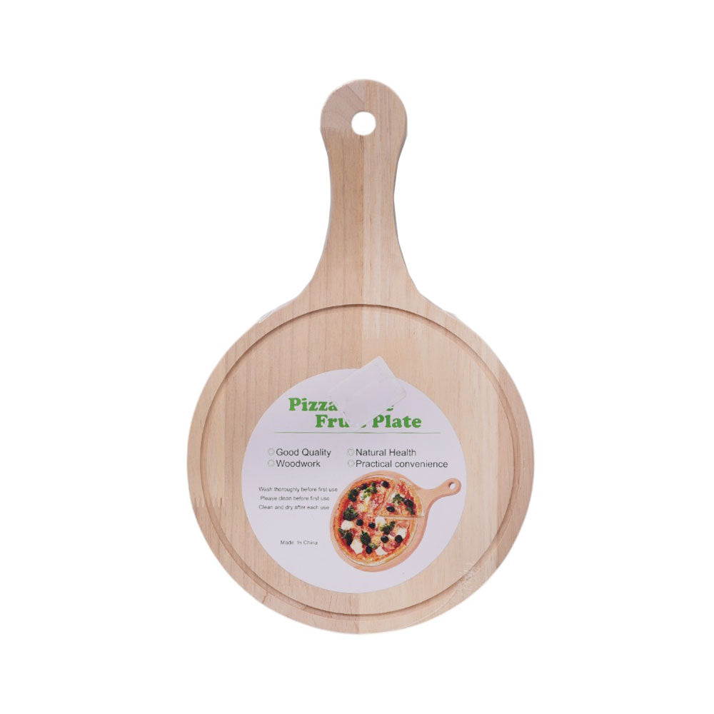 PIZZA SERVING TRAY WOODEN IR K6379