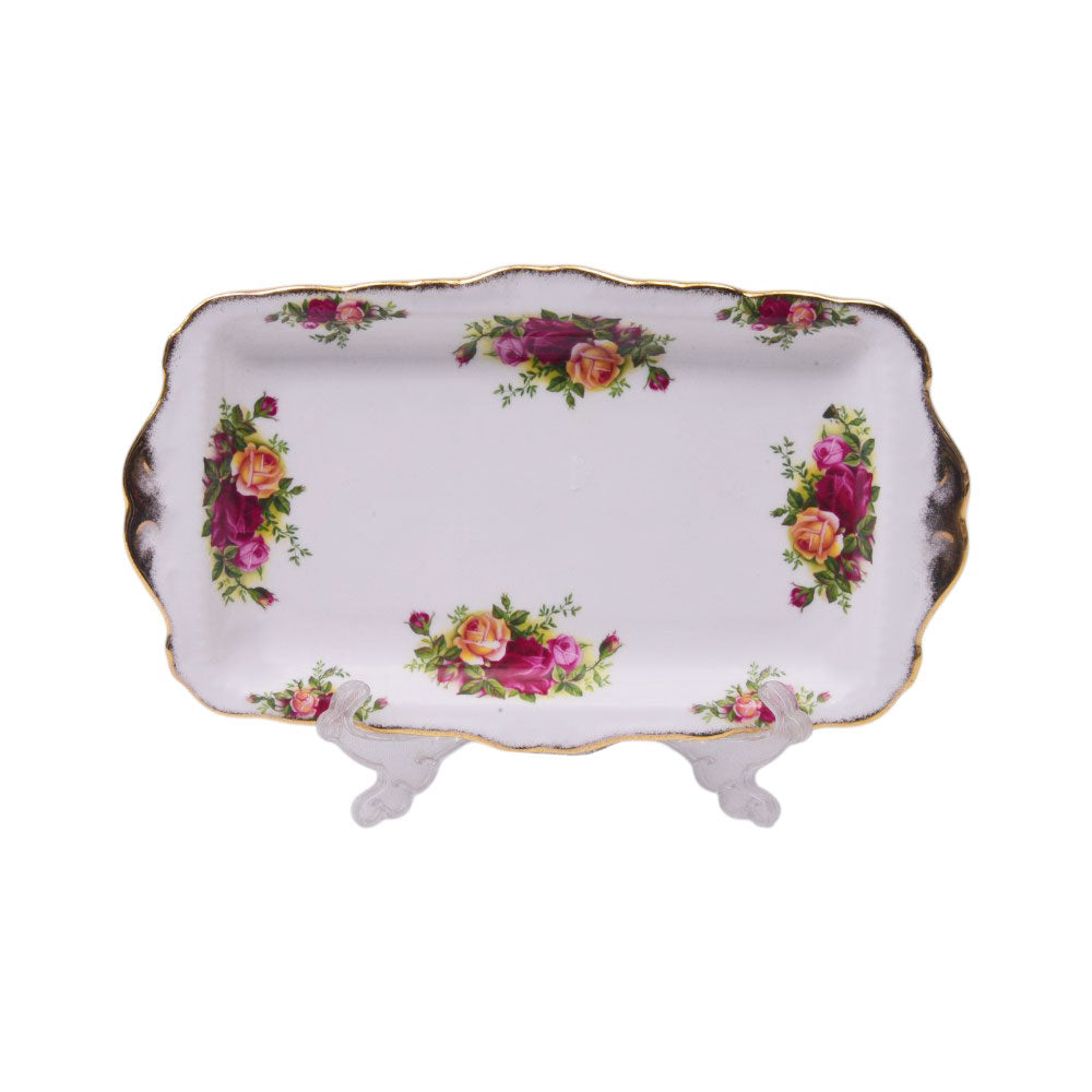 DISH PASTRY ROYAL ALBERT 12 INCH RECTANGULAR OCR