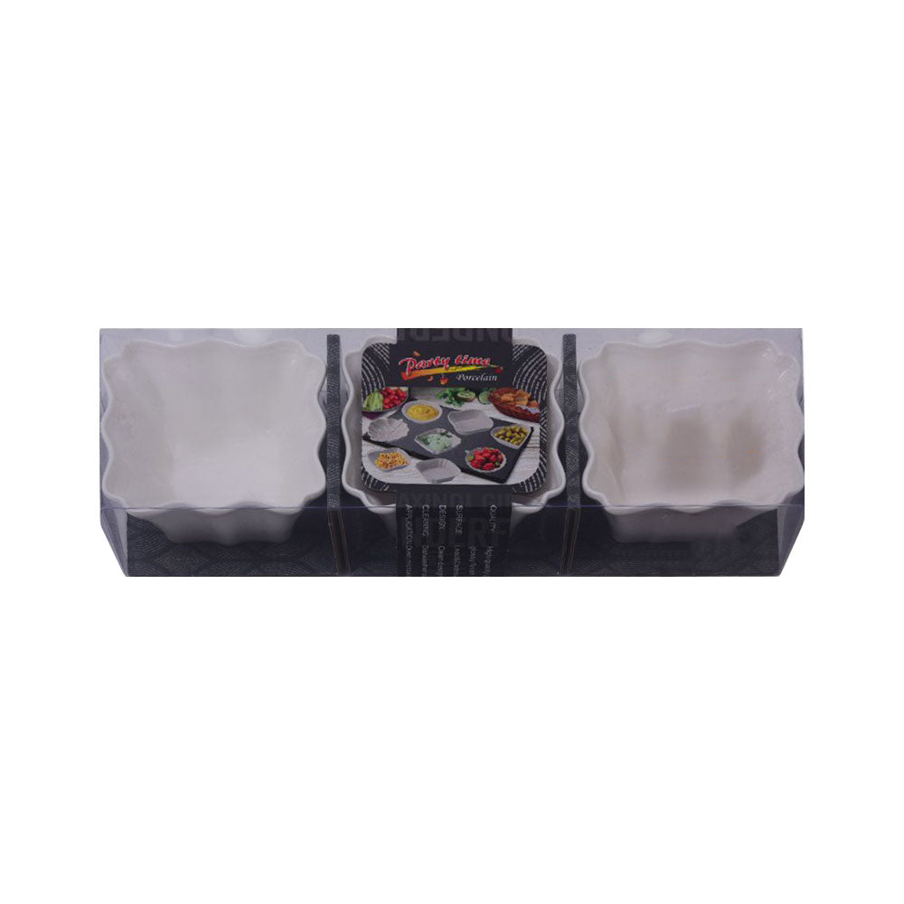 BOWL SAUCE SET 3PC PORCELAIN IR J12-1