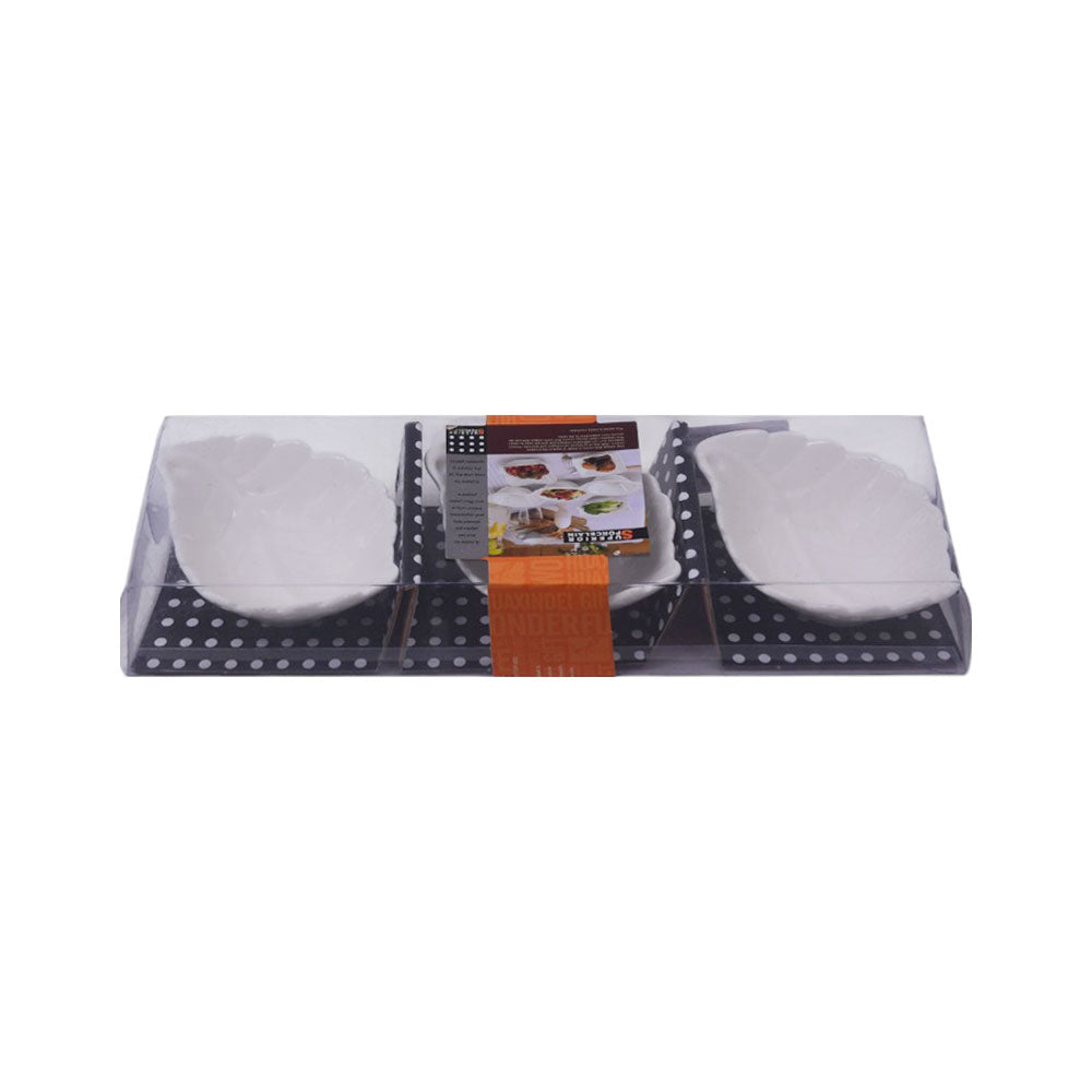 BOWL SAUCE SET 3PC PORCELAIN IR J13-2