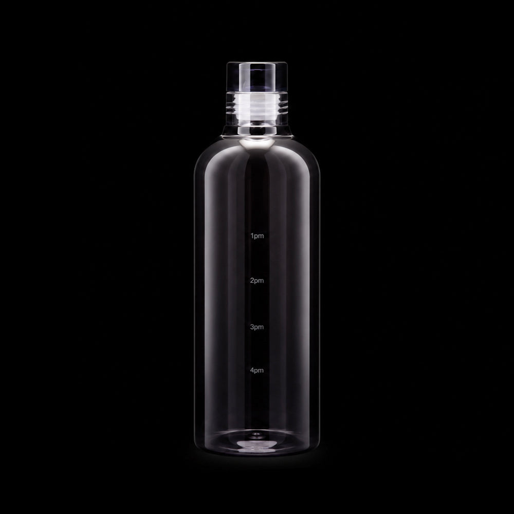 WATER BOTTLE GLASS TIME MARKER 750 ML 2-16