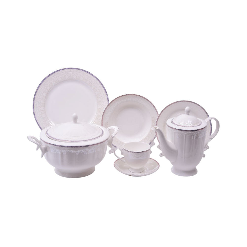 DINNER SET 61PC BONE CHINA BJ006 KC