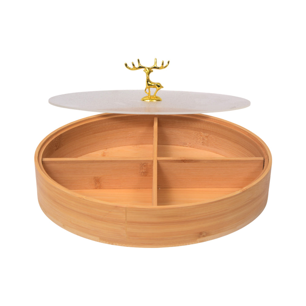 DISH DRY FRUIT WOODEN IR P46