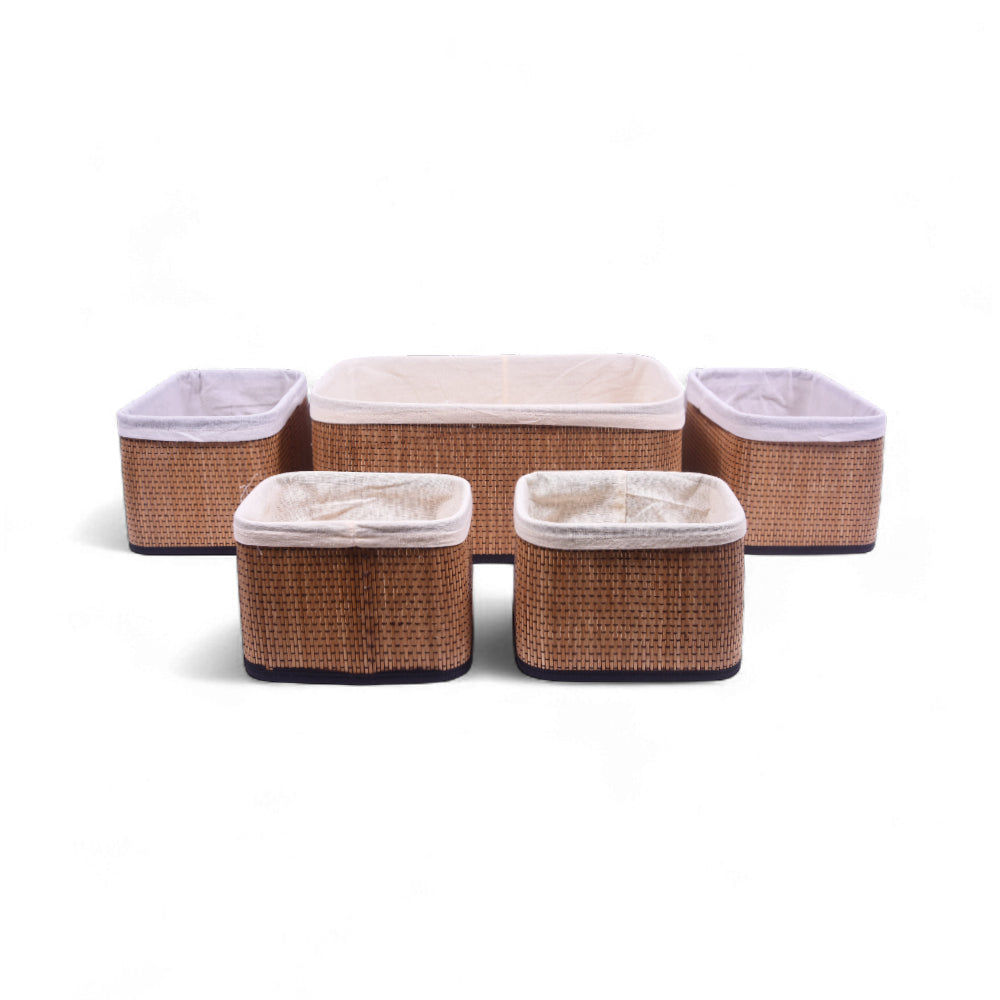 BREAD BASKET SET 5PC IR P15