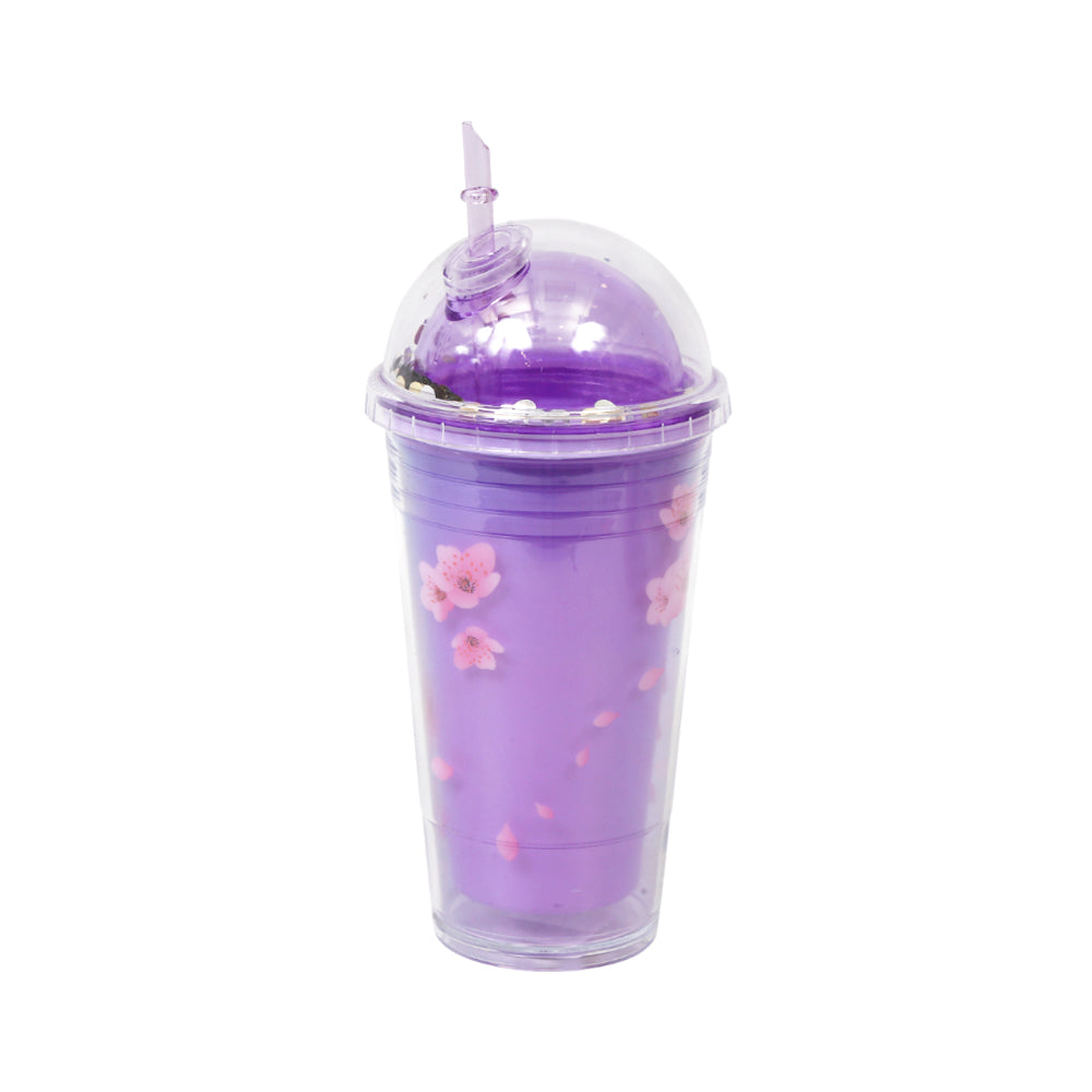 MUG WITH STRAW ACRYLIC 450 ML IR JL450385