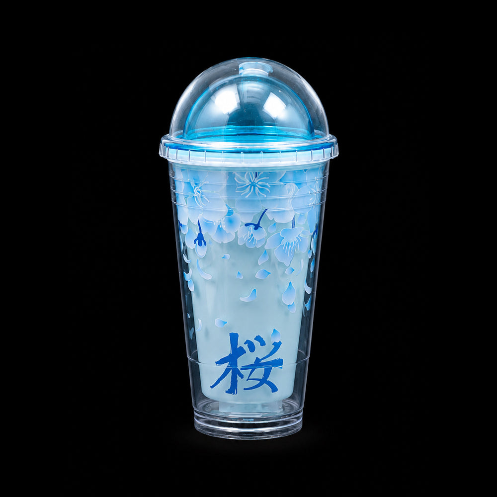 MUG WITH STRAW ACRYLIC 450 ML IR JL450373