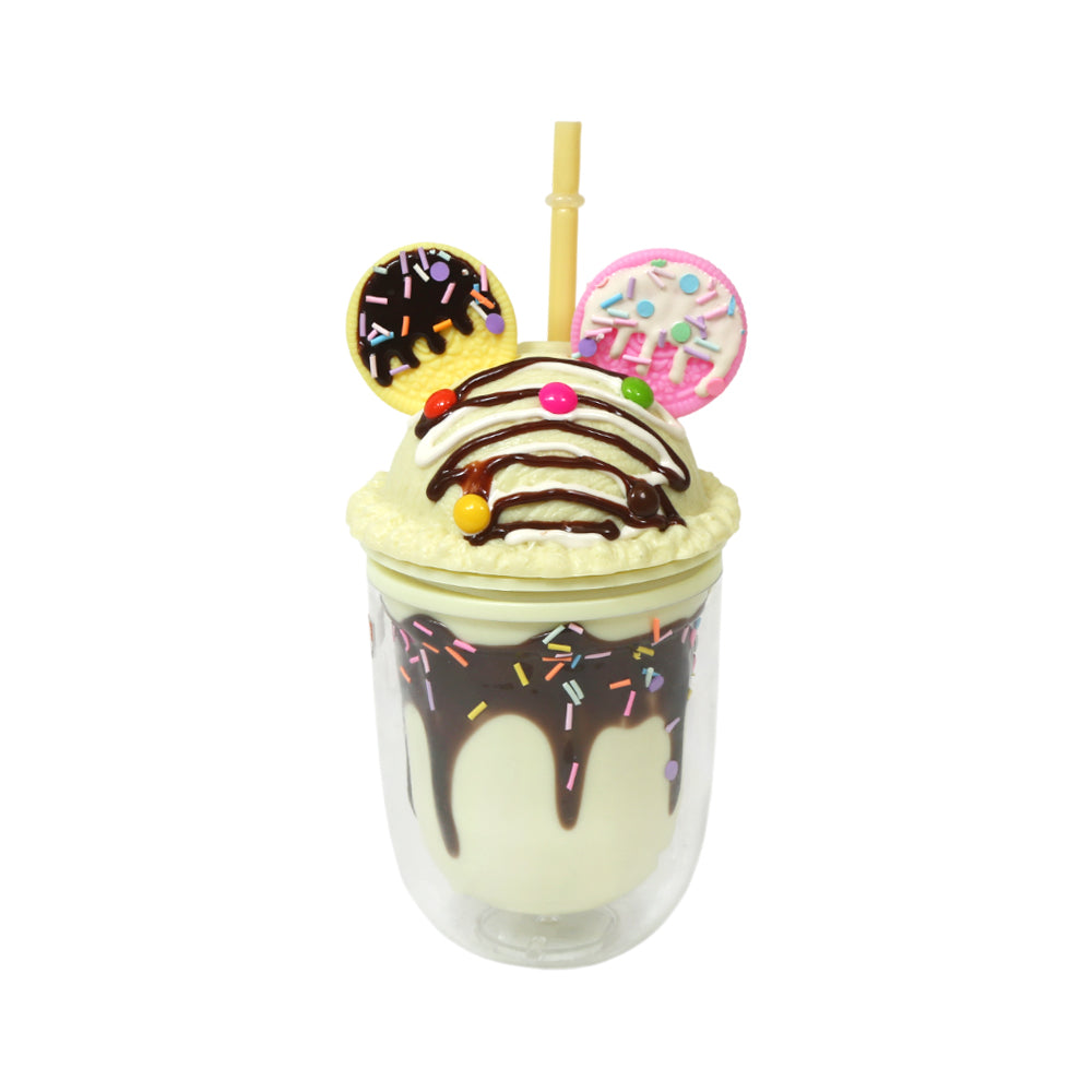 MUG WITH STRAW ACRYLIC 350 ML IR JL35102