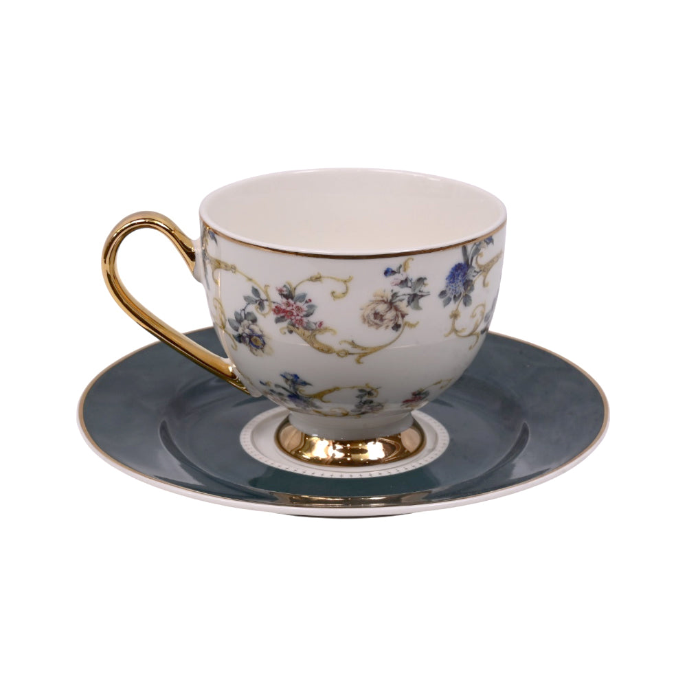 CUP & SAUCER SET 6PC MORE & MORE DS20A124