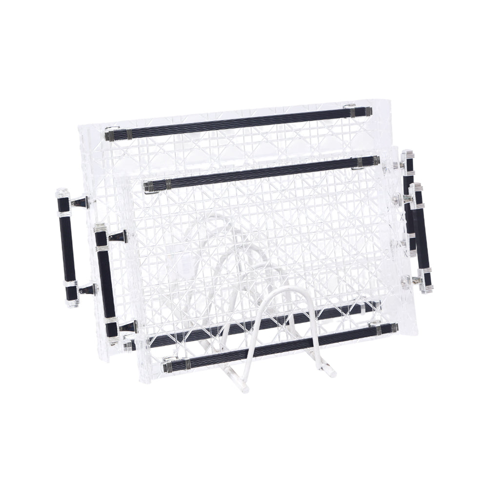 TRAY SET 2PC ACRYLIC IR YZ217