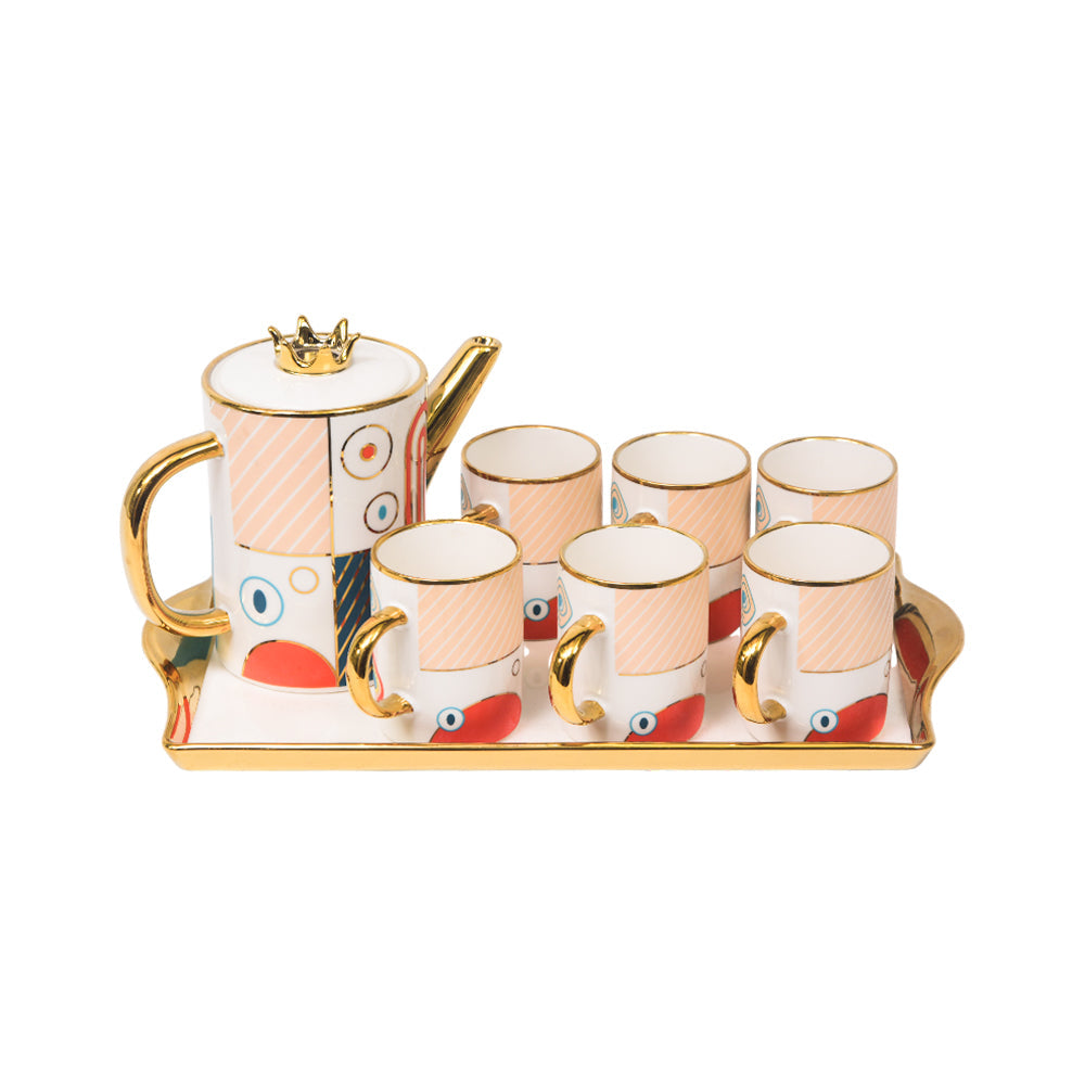 COFFEE SET 9PC CERAMIC SHINE COLLECTION TS16-8/S