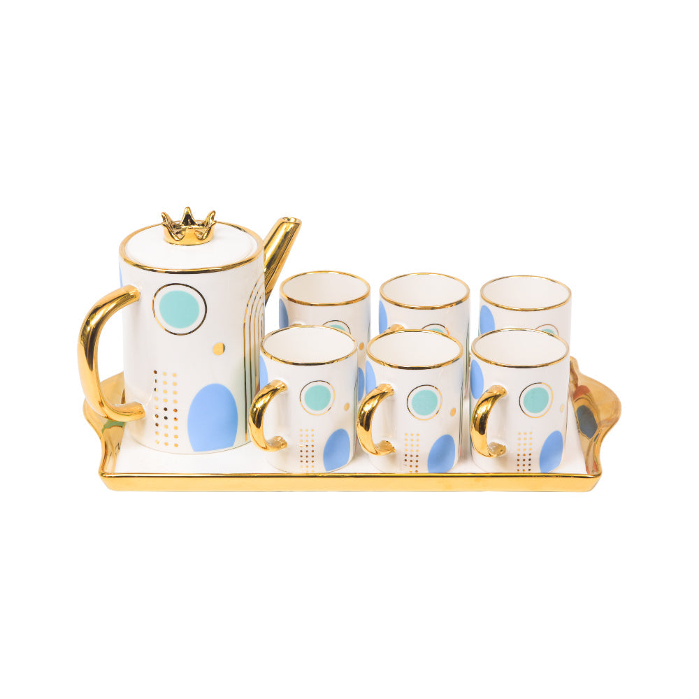 COFFEE SET 9PC CERAMIC SHINE COLLECTION TS17-8/S
