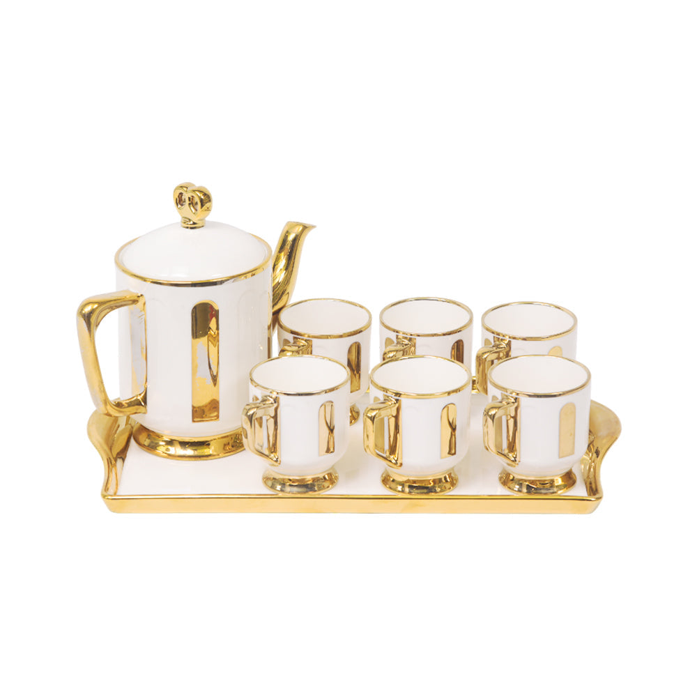 COFFEE SET 9PC CERAMIC SHINE COLLECTION 347W-8/S