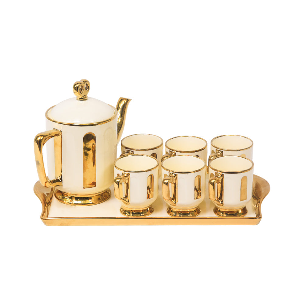 COFFEE SET 9PC CERAMIC SHINE COLLECTION 347IV-8/S