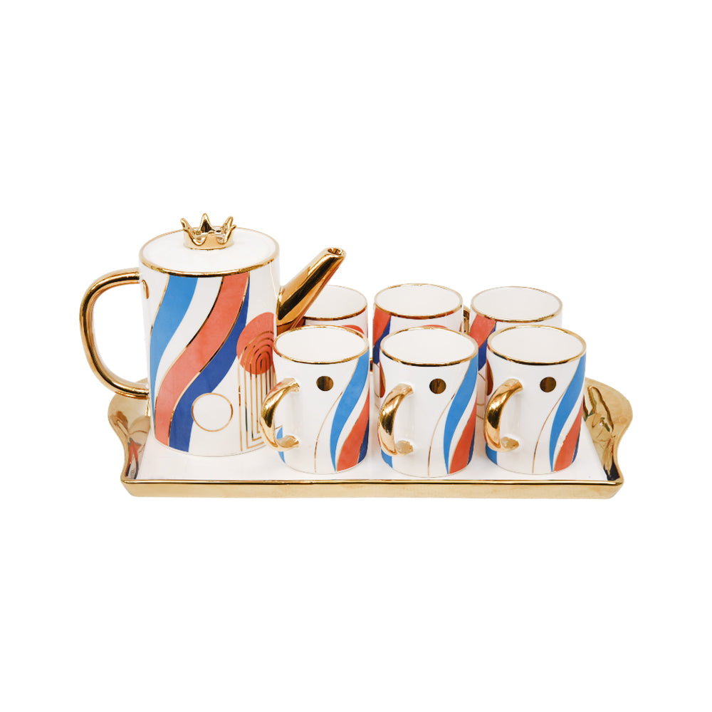 COFFEE SET 9PC CERAMIC SHINE COLLECTION TS15-8/S