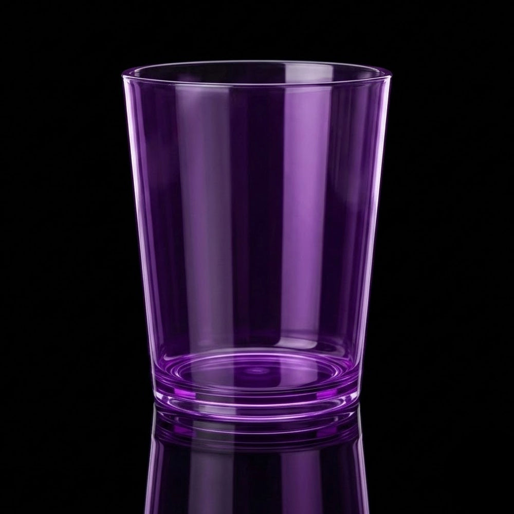 GLASS ACRYLIC KJ11 COLOUR PURPLE (Pack of 6)