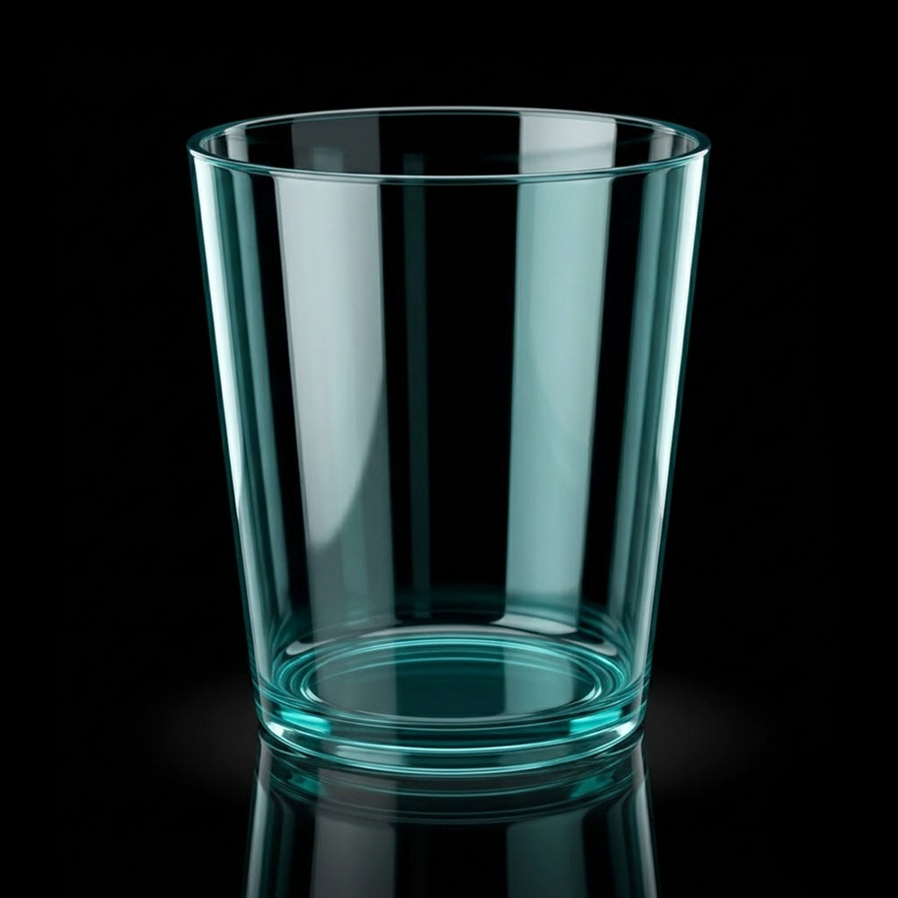 GLASS ACRYLIC KJ11 COLOUR GREEN (Pack of 6)