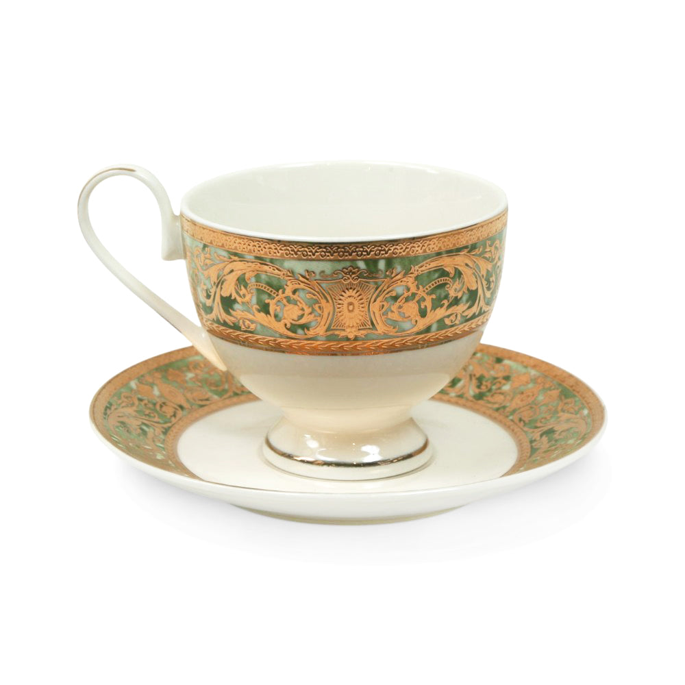 CUP & SAUCER SET 6PC ROYAL BISTRO IR YS23156