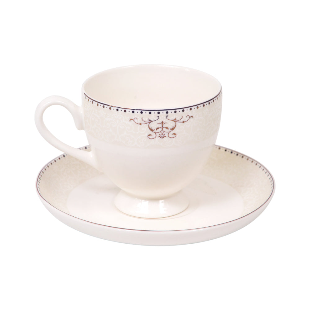 CUP & SAUCER BONE CHINA FD003 TMC (Pack 6)