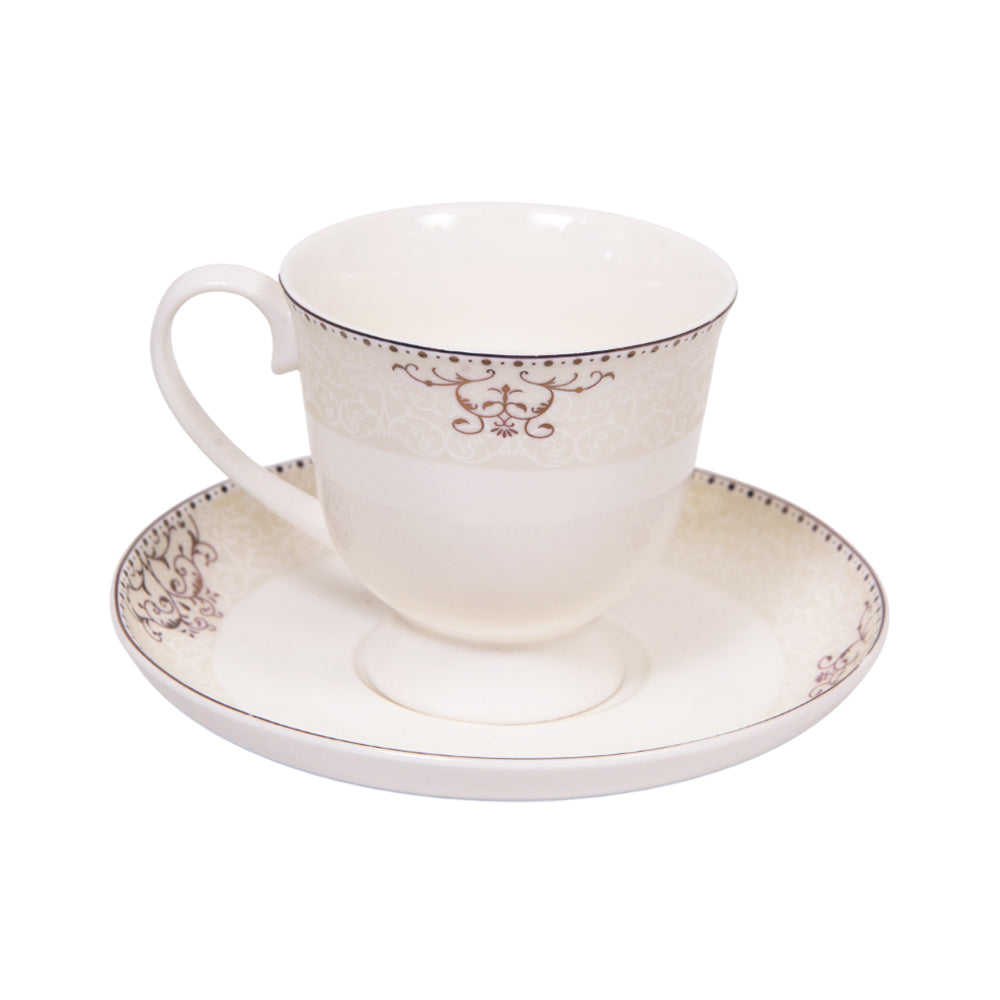 CUP & SAUCER BONE CHINA HS003 TMC (Pack 6)