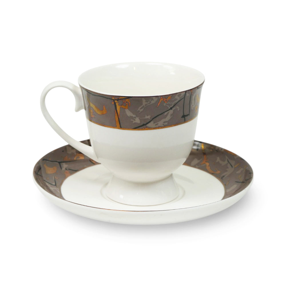 CUP & SAUCER BONE CHINA HS010 TMC (PACK OF 6)